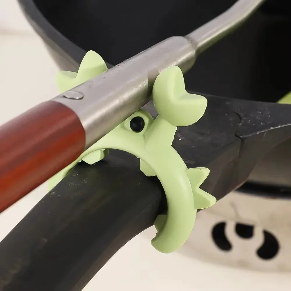 CrabyMccrabface Multi Use Silicone Utensil Holder/Overflow Pot Clip (Pack of 4)