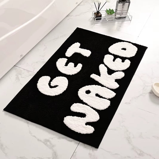 Get Naked Bath Mat Cute Bathroom Rugs Funny Non Slip Bathtub Decor Mats Super Absorbent Floor Carpet Washable Bathmats